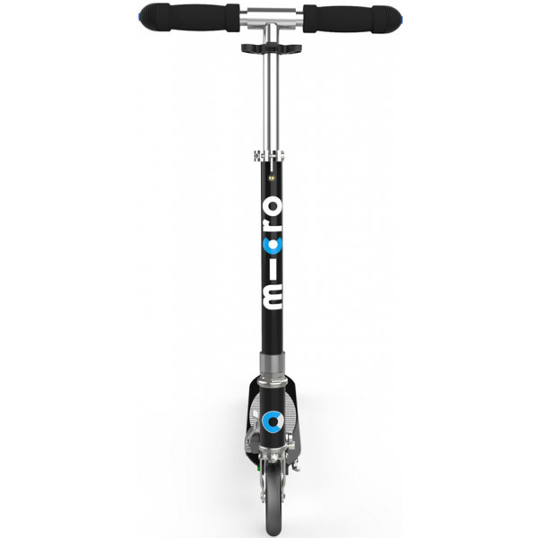 Фото - Двухколёсный самокат Micro "Sprite Special Edition" – ЧЁРНЫЙ (дека в полосочку, до 100 kg, 2-х колесный) (SA0133)