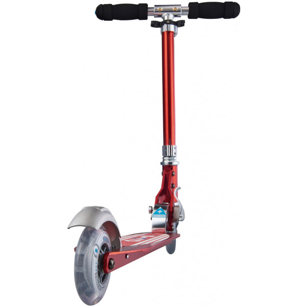 Фото - Двоколісний самокат Micro Sprite червоний зі смужками (SA0178)