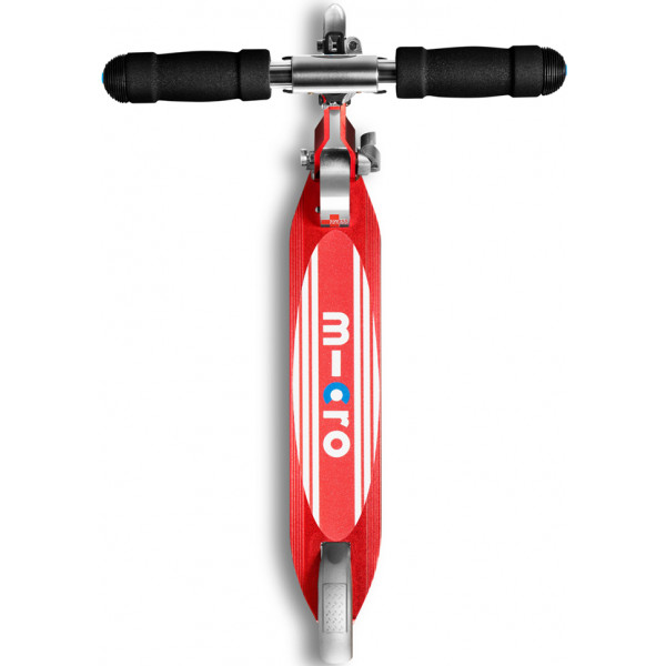 Фото - Двоколісний самокат Micro Sprite червоний зі смужками (SA0178)