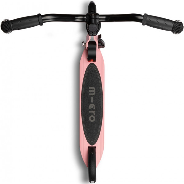 Фото - Двоколісний самокат Micro "Sprite Deluxe" – НЕОНОВИЙ РОЖЕВИЙ (складний, до 100 кг, 2-х колісний, світло) (SA0229)