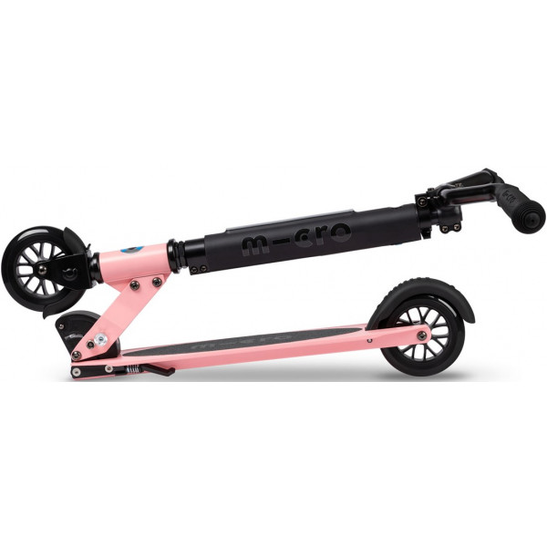 Фото - Двоколісний самокат Micro "Sprite Deluxe" – НЕОНОВИЙ РОЖЕВИЙ (складний, до 100 кг, 2-х колісний, світло) (SA0229)