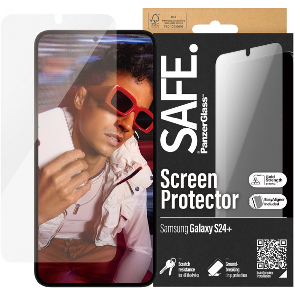 Фото - Захисне скло для смартфону PanzerGlass SAFE Screen Protector Samsung S 2024 Plus | Ultra-Wide Fit w. EasyAligner (PG_SAFE95667)