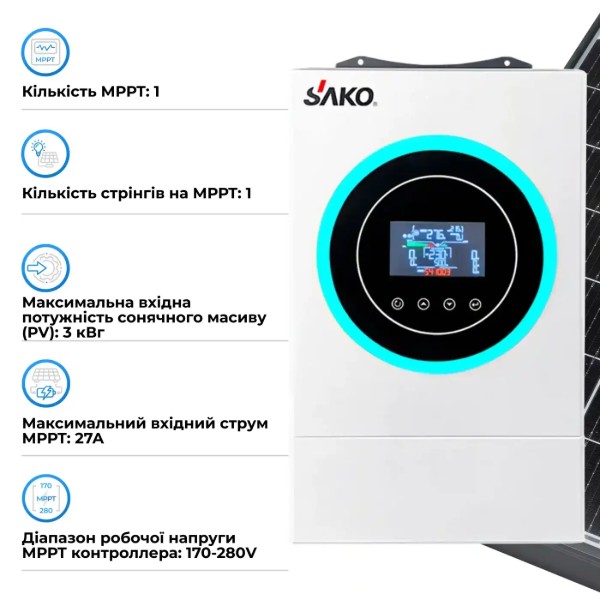 Фото - Система хранения энергии SAKO SV-1SN6.2К1-LEC10K1-1 (1ф, 5 кВт, 51.2 В, 10.24 кВт, LiFePO4)