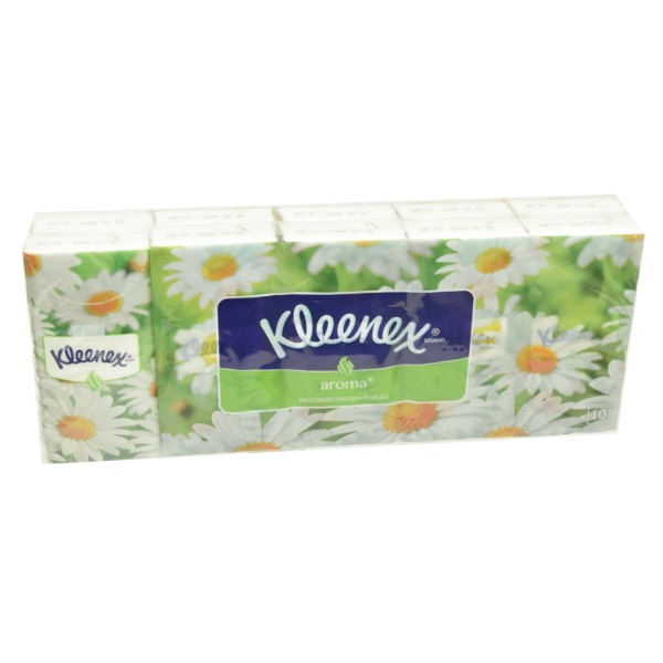 Фото - Серветки гігієнічні сухі Kleenex Ромашка 10 шт. (5901478905277)