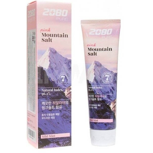 Фото - Зубна паста 2080 Pink Mountain Salt Гімалайська сіль 120 г (8801046311486)