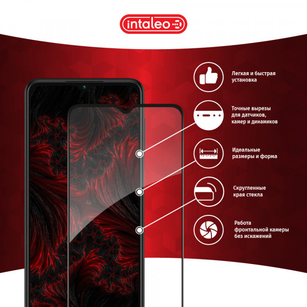 Фото - Захисне скло для смартфону Intaleo Full Glue for Samsung A13 Black (1283126519062)