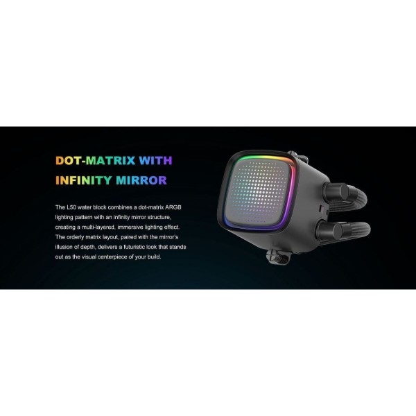 Фото - Водяна система охолодження SAMA L50 240 (L50-WHWAYX02-G) White