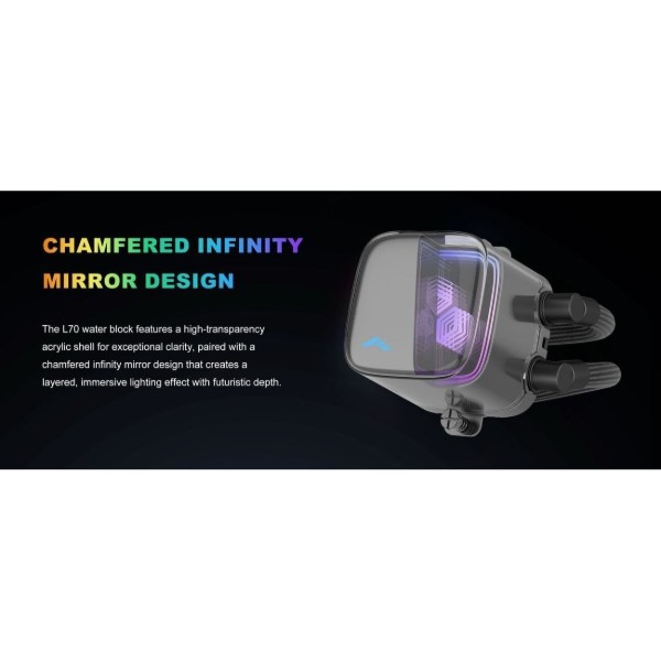 Фото - Водяна система охолодження SAMA L70 240 (L70-WHWAYX02-G) White
