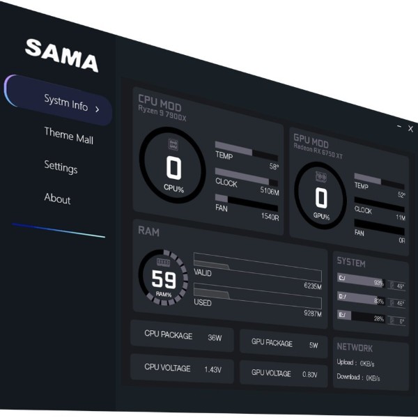 Фото - Водяная система охлаждения SAMA Q60 360 (Q60-WHWANNO3-G) White