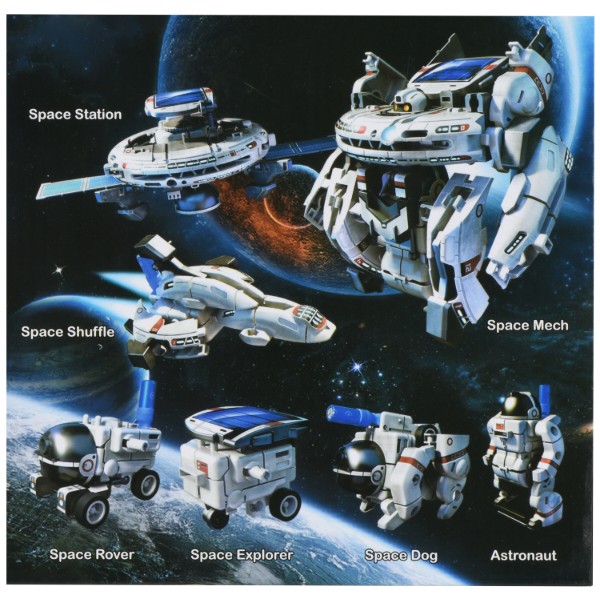 Фото - Конструктор-робот Same Toy Космічний флот 7 в 1 на сонячній батареї (2117UT)