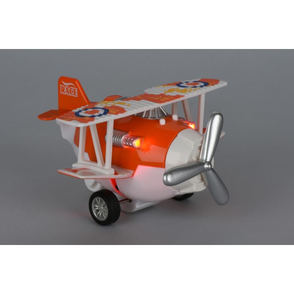 Фото - Пассажирский воздушный транспорт Same Toy Aircraft Оранжевый со светом и музыкой (SY8012Ut-1)