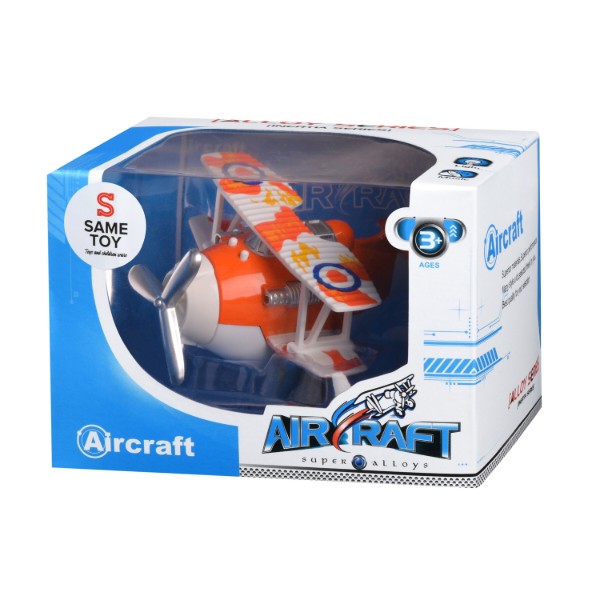 Фото - Пассажирский воздушный транспорт Same Toy Aircraft Оранжевый со светом и музыкой (SY8012Ut-1)