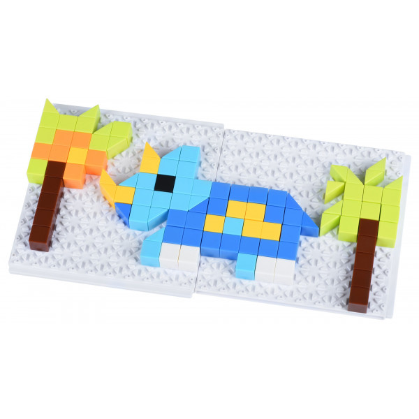 Фото - Пластиковая мозаика Same Toy Puzzle Art Dinosaur Serias 243 эл. (5991-5Ut)