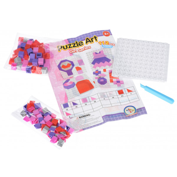 Фото - Пластиковая мозаика Same Toy Puzzle Art Girl Serias 112 эл. (5990-1Ut)