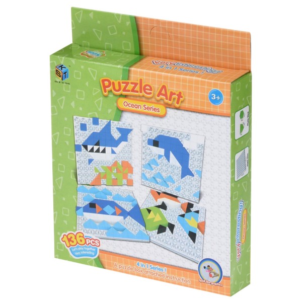 Фото - Пластикова мозаїка Same Toy Puzzle Art Ocean Serias 136 ел. (5990-4Ut) Фото - Пластикова мозаїка Same Toy Puzzle Art Ocean Serias 136 ел. (5990-4Ut)
