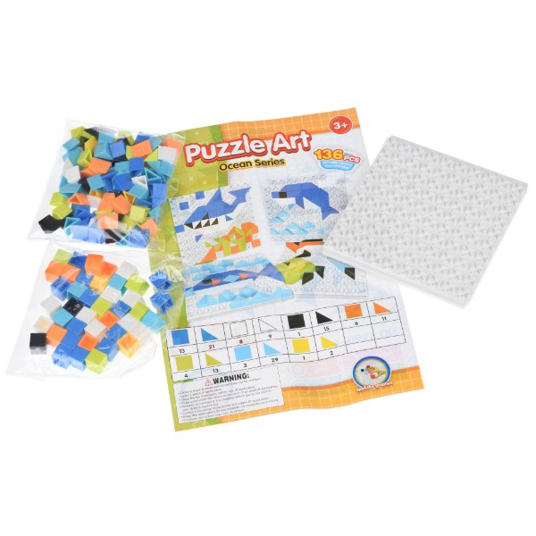 Фото - Пластикова мозаїка Same Toy Puzzle Art Ocean Serias 136 ел. (5990-4Ut)