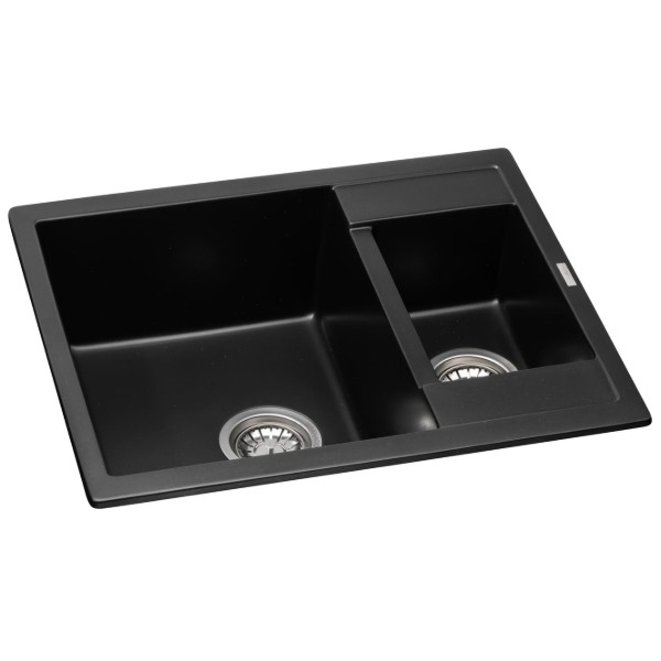 Фото - Мойка кухонная GRANADO Samora Black Shine