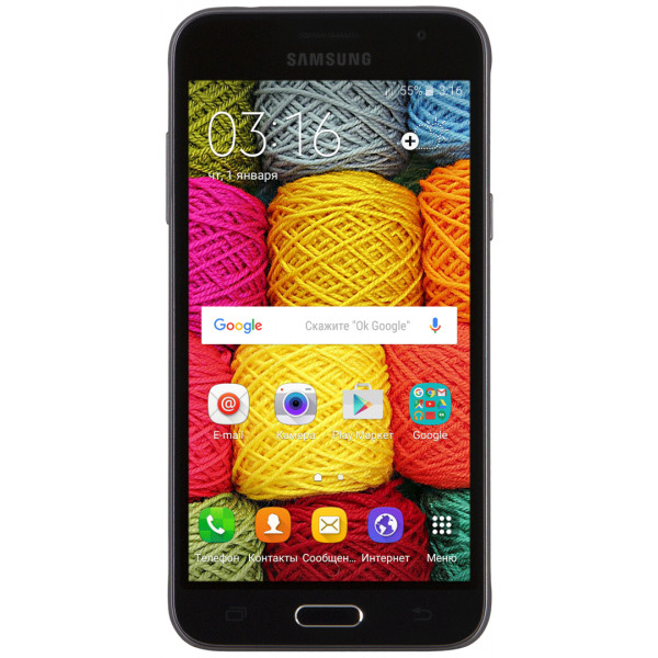 Фото - Смартфон Samsung Galaxy J3 (2016) Black (SM-J320)
