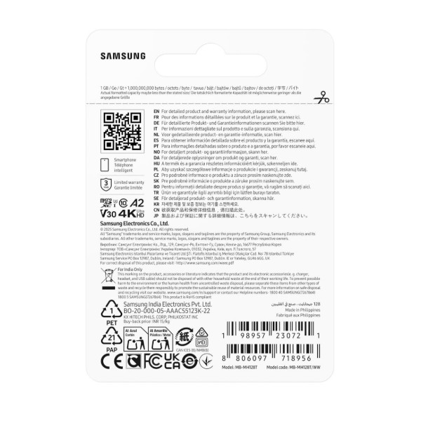 Фото - Карта памяти Samsung MICRO SDXC T9 128GB (MB-MH128T/WW)