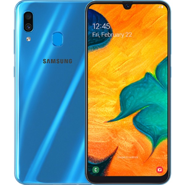 Фото - Смартфон Samsung Galaxy A30 4/64Gb Blue (SM-A305FZBO)