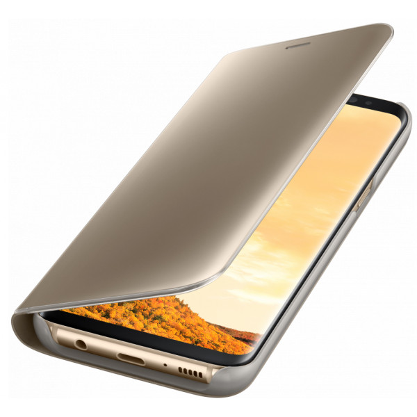 Фото - Чехол для смартфона Samsung Clear View Standing Cover Gold for S8, (EF-ZG950CFEGRU)