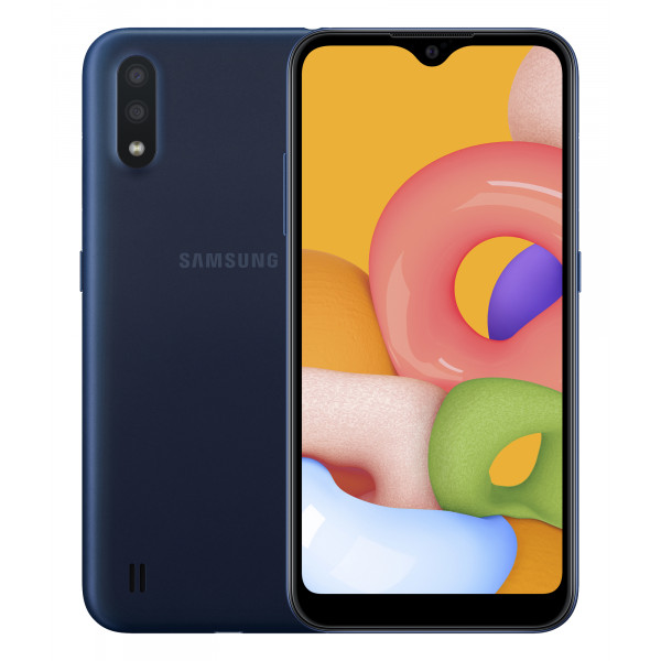 Фото - Смартфон Samsung Galaxy A01 2/16Gb Blue (SM-A015FZBDSEK)