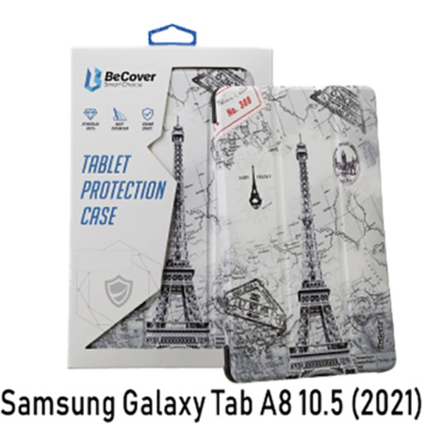 Фото - Чохол для планшета BeCover Smart for Samsung Galaxy Tab A8 SM-X200/SM-X205 Paris (708065)