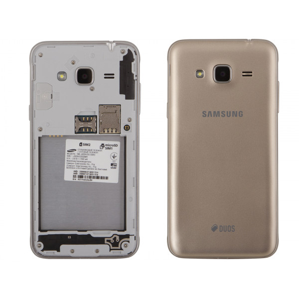 Фото - Смартфон Samsung Galaxy J3 (2016) Gold (SM-J320)