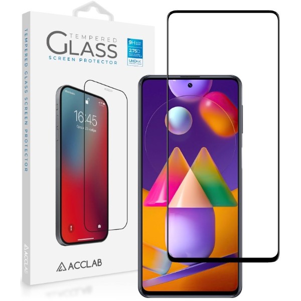 Фото - Защитное стекло для смартфона ACCLAB Full Glue for Samsung M31s Black (1283126508707)