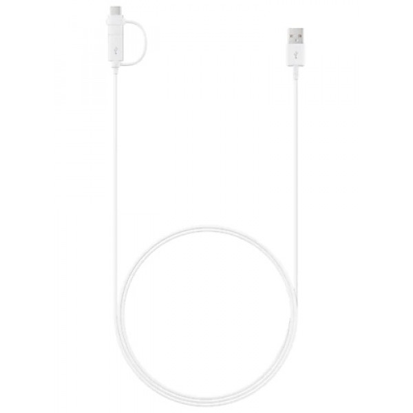 Фото - Кабель синхронізації даних Samsung USB Combo Type-C Micro USB 1.5m White (EP-DG930DWEGRU)