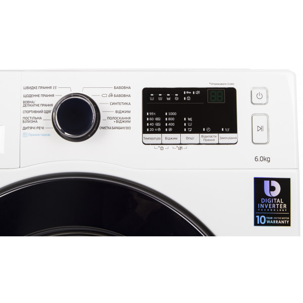 Фото - Стиральная машина Samsung WW60J30G03WDUA