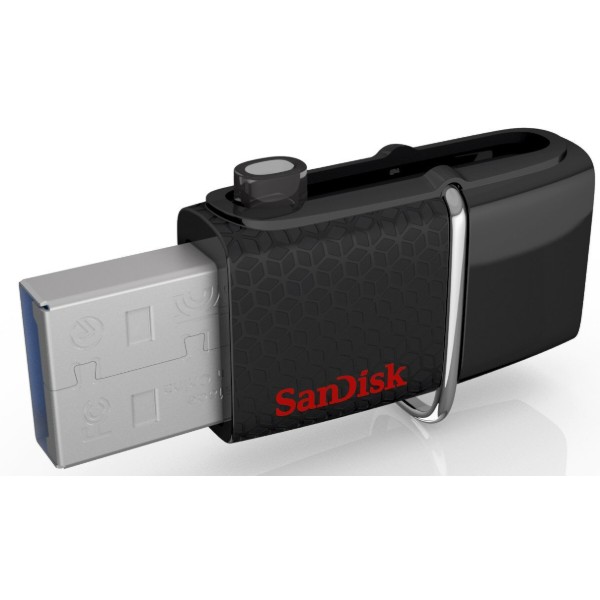 Фото - Флеш USB SanDisk Ultra Dual Drive 16GB USB 3.0 OTG Black (SDDD2-016G-GAM46)