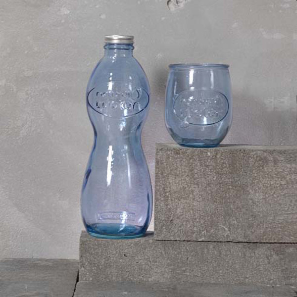 Фото - Пляшка для води SAN MIGUEL з кришкою WATER 1 л зимова блакить (5972DB601)