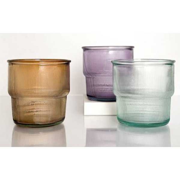 Фото - Склянка SAN MIGUEL RIBBED APILABLE 300 мл кориця (2415DB04)