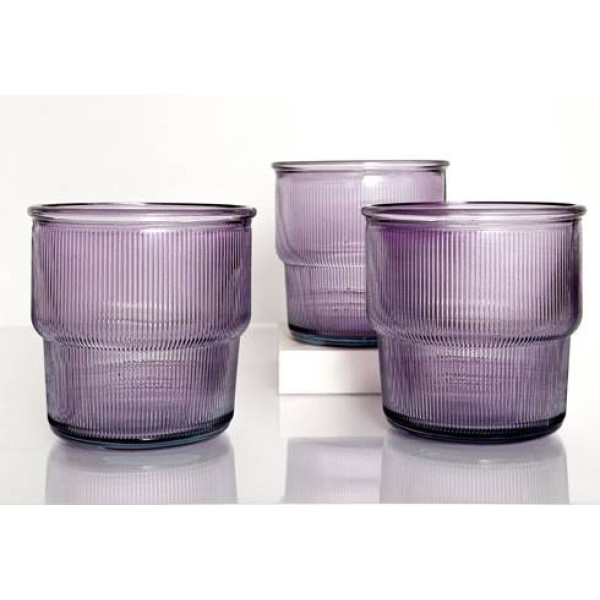 Фото - Склянка SAN MIGUEL RIBBED APILABLE 300 мл мальва (2415DB178)