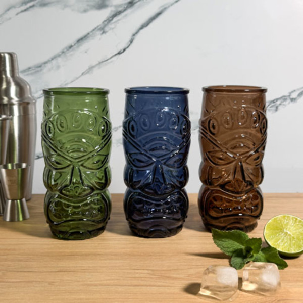 Фото - Склянка SAN MIGUEL TIKI 550 мл блакитно-сірий (2361DB150)