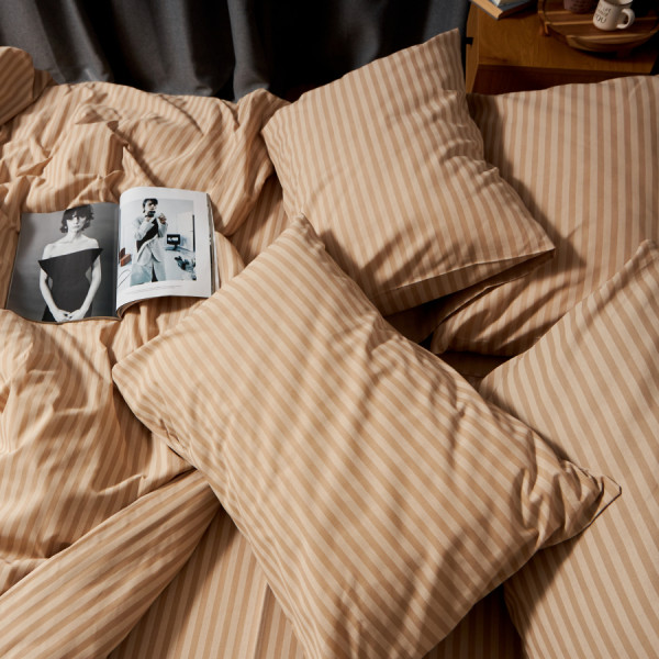 Фото - Комплект постільної білизни Moon&Star Бязь Gold Люкс Sand Lines 160х220 нав. 4х70х70 (MS-820009754)