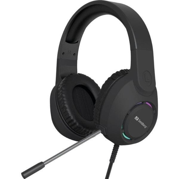Фото - Гарнитура проводная игровая Sandberg BossBlaster, USB 2м RGB Black (126-49)