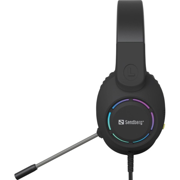 Фото - Гарнитура проводная игровая Sandberg BossBlaster, USB 2м RGB Black (126-49)