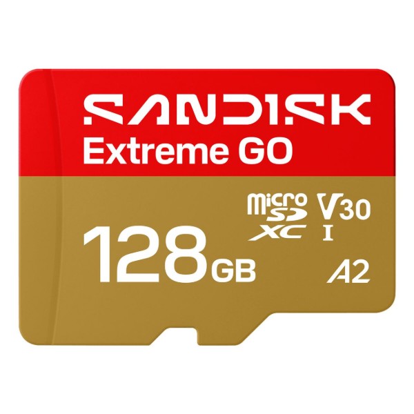 Фото - Карта памяти SanDisk microSDXC (UHS-1 U3) Extreme GO A2 128Gb class 10 V30 (SDSQXGN-128G-GN6MN)
