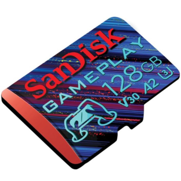 Фото - Карта памяти SanDisk microSDXC UHS-1 U3 GamePlay A2 128Gb class 10 V30 (SDSQXAA-128G-GN6XN)