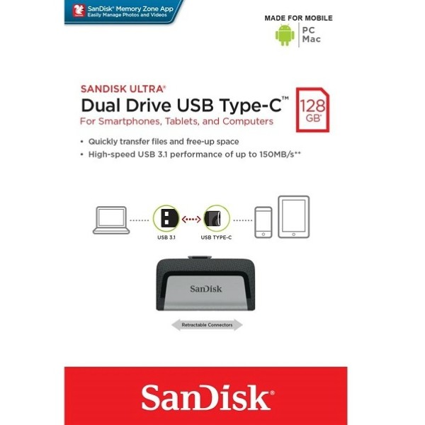 Фото - Флеш USB SanDisk Ultra Dual 16GB USB 3.0 Type-C (SDDDC2-016G-G46)
