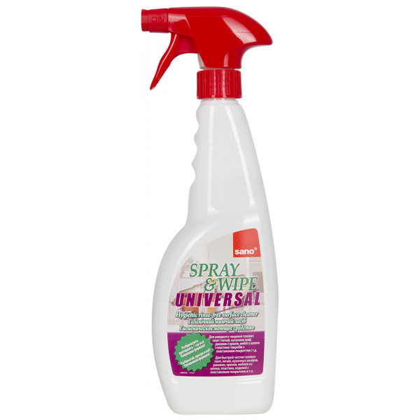 Фото - Засіб для чищення універсальний Sano SPRAY & WIPE Unіversal 750 мл гігієнічний миючий засіб у концентрат