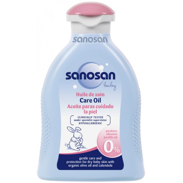 Фото - Масло для тела детское Sanosan Baby Care Oil 200 мл (4003583190454)