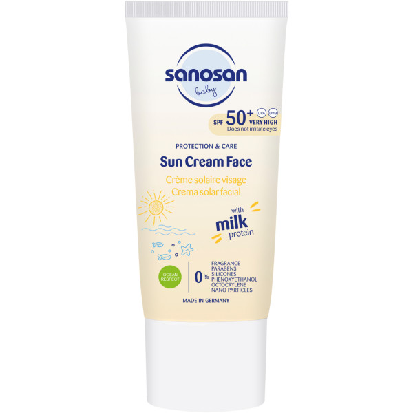 Фото - Крем для защиты от солнца детский Sanosan Baby SPF 50+ 30 мл (4003583222438)