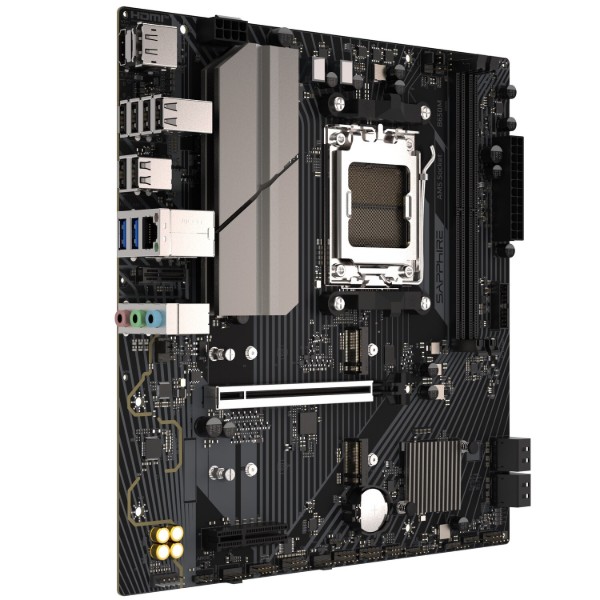 Фото - Материнська плата Sapphire B650M-E sAM5 B650 DDR5 (52112-04-40G)