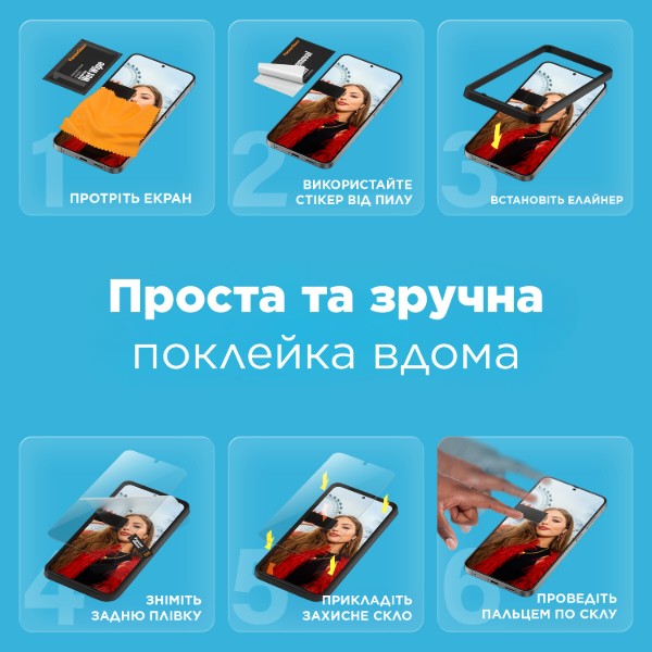 Фото - Защитное стекло для смартфона PanzerGlass Samsung Galaxy  S25 | S24 | Ultra-Wide Fit w. Aligner (PG_SARNUWFG38388)
