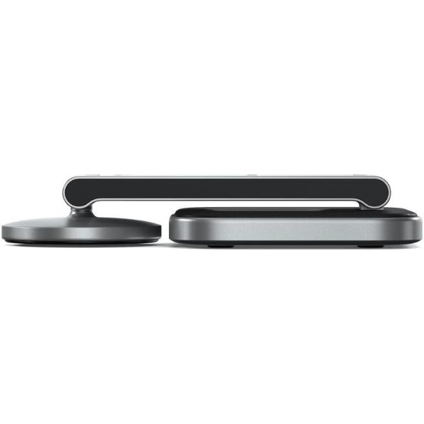 Фото - Беспроводное зарядное устройство Satechi 3в1 Foldable Qi2 25W Wireless Charging Stand Space Gray (ST-Q25F31C-EA)