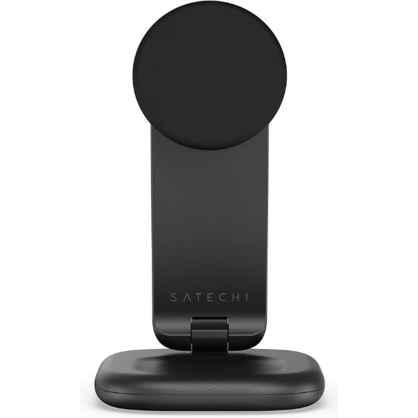 Фото - Беспроводное зарядное устройство Satechi 3в1 Foldable Qi2 25W Wireless Charging Stand Space Gray (ST-Q25F31C-EA)