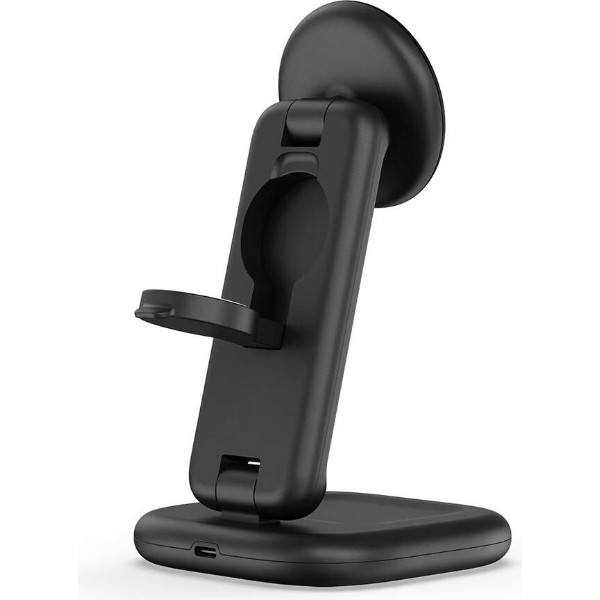 Фото - Беспроводное зарядное устройство Satechi 3в1 Foldable Qi2 25W Wireless Charging Stand Space Gray (ST-Q25F31C-EA)